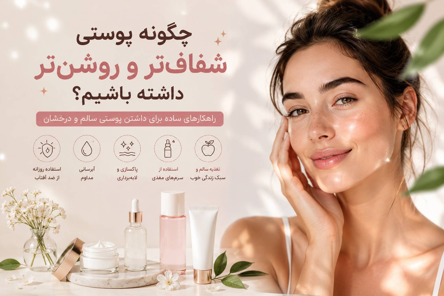 داشتن پوستی شفاف و درخشان