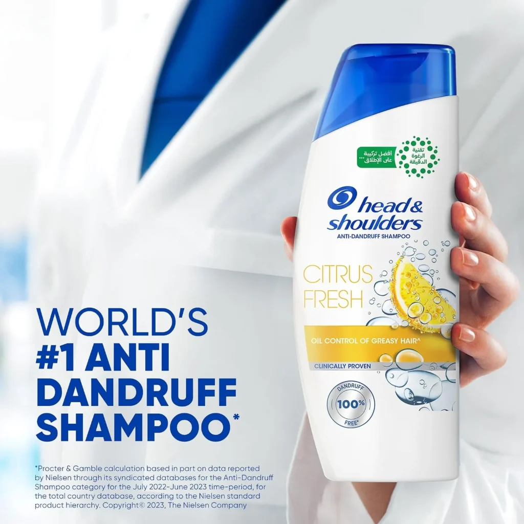 شامپو هد اند شولدرز Citrus Fresh موهای چرب